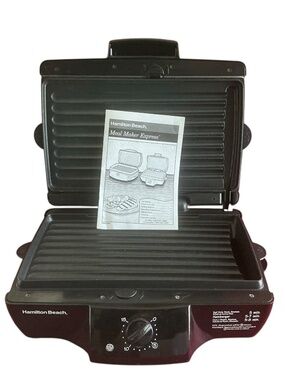 Hamilton Beach 25285BH Meal Maker Express Indoor Electric Grill Cooker NEW